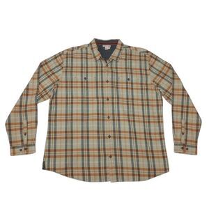 Carbon 2 Cobalt Men's XL Shirt‎ Button Up Long Sleeve Plaid 100% Cotton